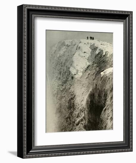 'The Crater of Erebus, 900 Feet Deep and Half A Mile Wide', 1908, (1909)-Unknown-Framed Photographic Print