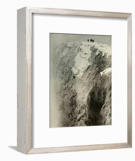 'The Crater of Erebus, 900 Feet Deep and Half A Mile Wide', 1908, (1909)-Unknown-Framed Photographic Print