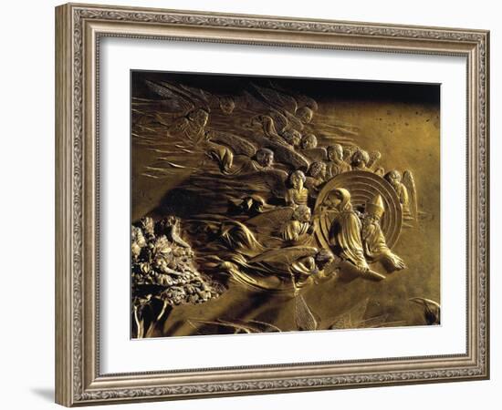 The Creation, Detail from the Stories of the Old Testament-Lorenzo Ghiberti-Framed Giclee Print