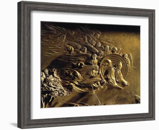 The Creation, Detail from the Stories of the Old Testament-Lorenzo Ghiberti-Framed Giclee Print