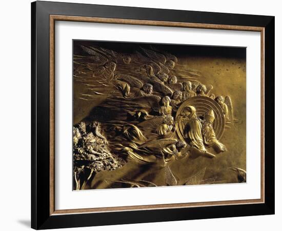 The Creation, Detail from the Stories of the Old Testament-Lorenzo Ghiberti-Framed Giclee Print