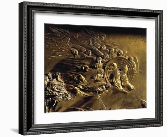 The Creation, Detail from the Stories of the Old Testament-Lorenzo Ghiberti-Framed Giclee Print