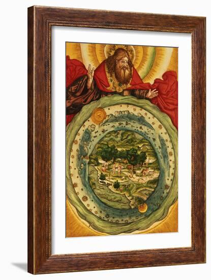 The Creation, from the Luther Bible, circa 1530-null-Framed Giclee Print