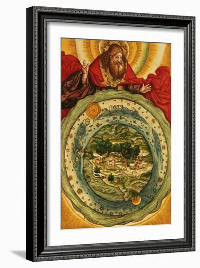 The Creation, from the Luther Bible, circa 1530-null-Framed Giclee Print