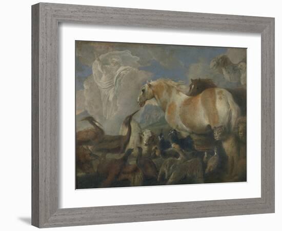 The Creation, Mid of 17th C-Giovanni Benedetto Castiglione-Framed Giclee Print