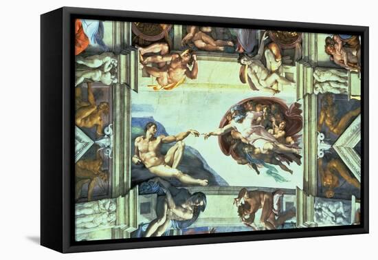 The Creation of Adam, c.1510-Michelangelo Buonarroti-Framed Premier Image Canvas