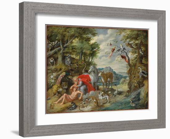 The Creation of Adam, from the Story of Adam and Eve-Jan Brueghel the Younger-Framed Giclee Print