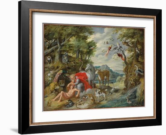 The Creation of Adam, from the Story of Adam and Eve-Jan Brueghel the Younger-Framed Giclee Print