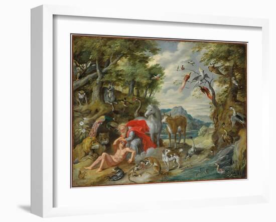 The Creation of Adam, from the Story of Adam and Eve-Jan Brueghel the Younger-Framed Giclee Print