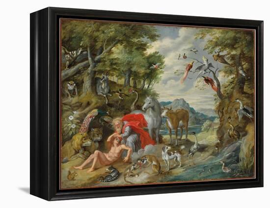 The Creation of Adam, from the Story of Adam and Eve-Jan Brueghel the Younger-Framed Premier Image Canvas