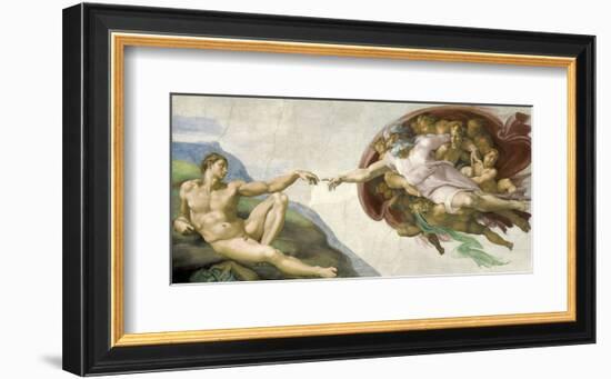 The Creation of Adam-Michelangelo-Framed Art Print