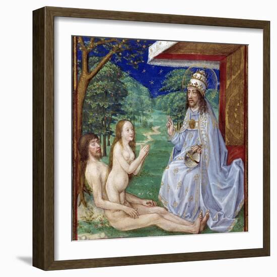 The Creation of Eve from Adam's Rib in the Garden of Eden-null-Framed Photographic Print