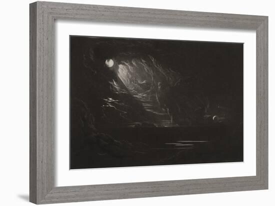 The Creation of Light, C.1827 (Mezzotint)-John Martin-Framed Giclee Print