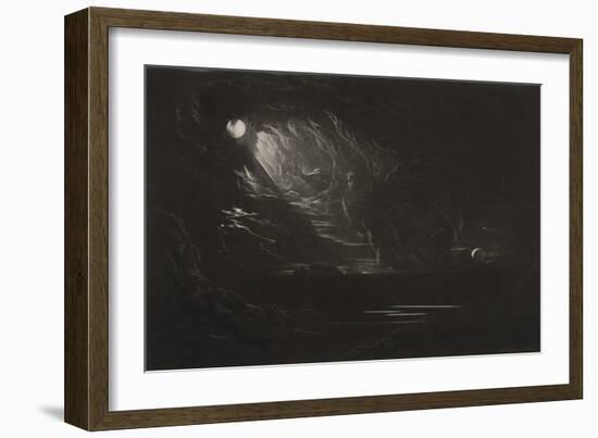 The Creation of Light, C.1827 (Mezzotint)-John Martin-Framed Giclee Print