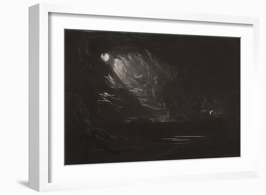 The Creation of Light, C.1827 (Mezzotint)-John Martin-Framed Giclee Print