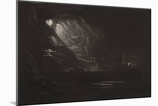 The Creation of Light, C.1827 (Mezzotint)-John Martin-Mounted Giclee Print