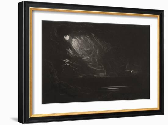 The Creation of Light, C.1827 (Mezzotint)-John Martin-Framed Giclee Print