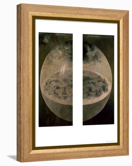 The Creation of the World, Closed Doors of the Triptych "The Garden of Earthly Delights," c. 1500-Hieronymus Bosch-Framed Premier Image Canvas