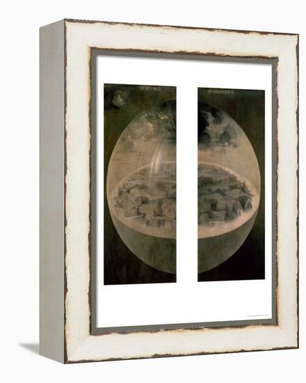 The Creation of the World, Closed Doors of the Triptych "The Garden of Earthly Delights," c. 1500-Hieronymus Bosch-Framed Premier Image Canvas