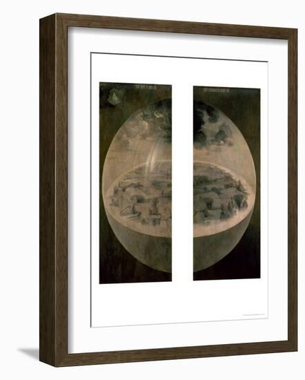 The Creation of the World, Closed Doors of the Triptych "The Garden of Earthly Delights," c. 1500-Hieronymus Bosch-Framed Giclee Print