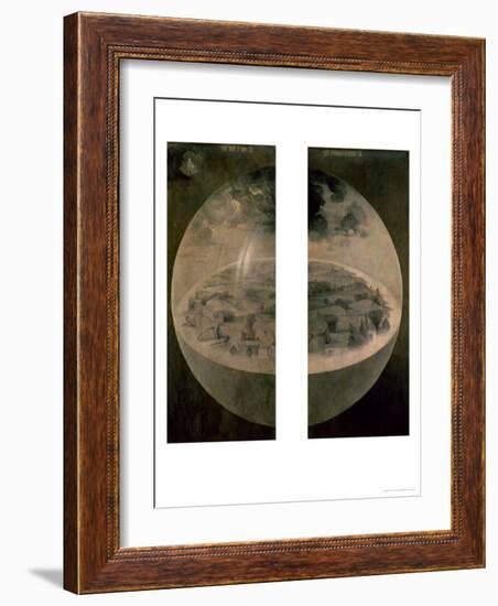 The Creation of the World, Closed Doors of the Triptych "The Garden of Earthly Delights," c. 1500-Hieronymus Bosch-Framed Giclee Print