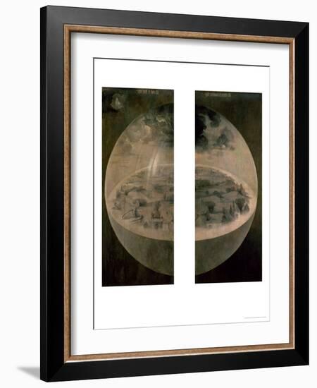 The Creation of the World, Closed Doors of the Triptych "The Garden of Earthly Delights," c. 1500-Hieronymus Bosch-Framed Giclee Print