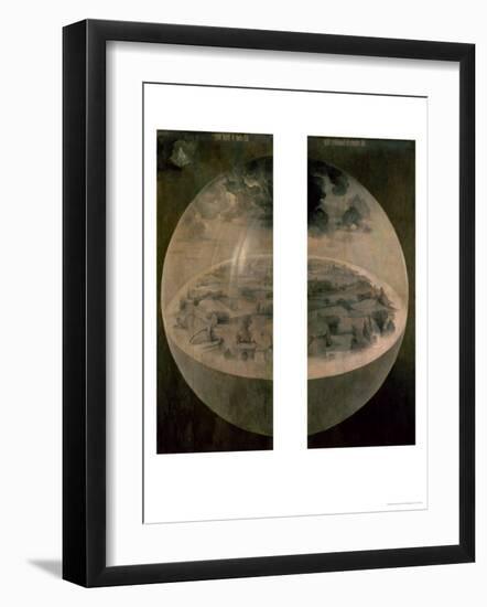 The Creation of the World, Closed Doors of the Triptych "The Garden of Earthly Delights," c. 1500-Hieronymus Bosch-Framed Giclee Print