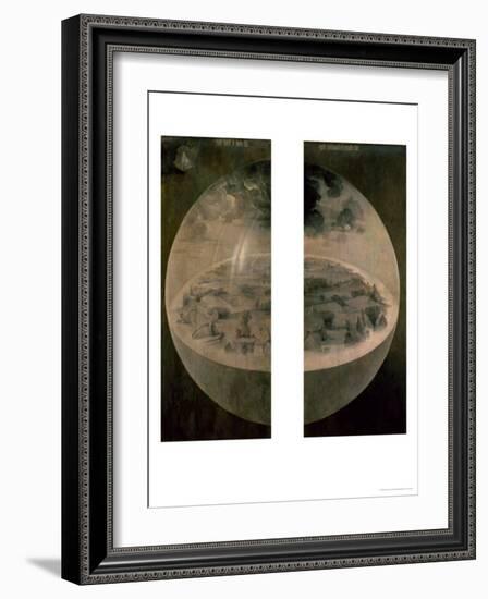 The Creation of the World, Closed Doors of the Triptych "The Garden of Earthly Delights," c. 1500-Hieronymus Bosch-Framed Giclee Print