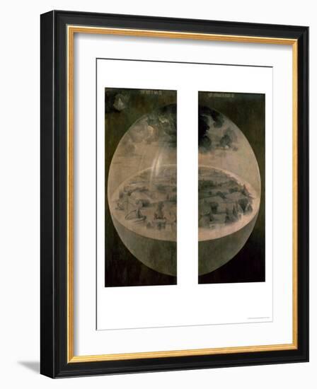 The Creation of the World, Closed Doors of the Triptych "The Garden of Earthly Delights," c. 1500-Hieronymus Bosch-Framed Giclee Print