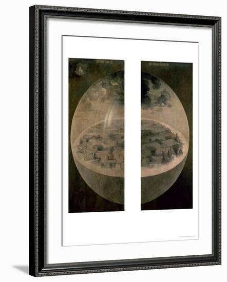 The Creation of the World, Closed Doors of the Triptych "The Garden of Earthly Delights," c. 1500-Hieronymus Bosch-Framed Giclee Print