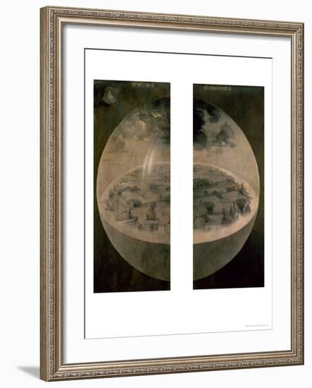 The Creation of the World, Closed Doors of the Triptych "The Garden of Earthly Delights," c. 1500-Hieronymus Bosch-Framed Giclee Print