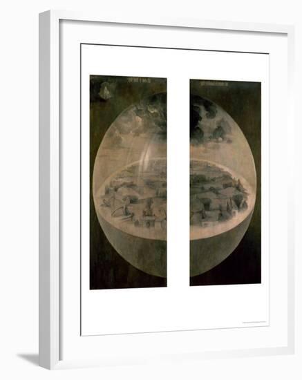 The Creation of the World, Closed Doors of the Triptych "The Garden of Earthly Delights," c. 1500-Hieronymus Bosch-Framed Giclee Print