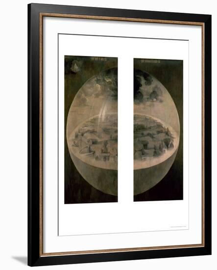 The Creation of the World, Closed Doors of the Triptych "The Garden of Earthly Delights," c. 1500-Hieronymus Bosch-Framed Giclee Print