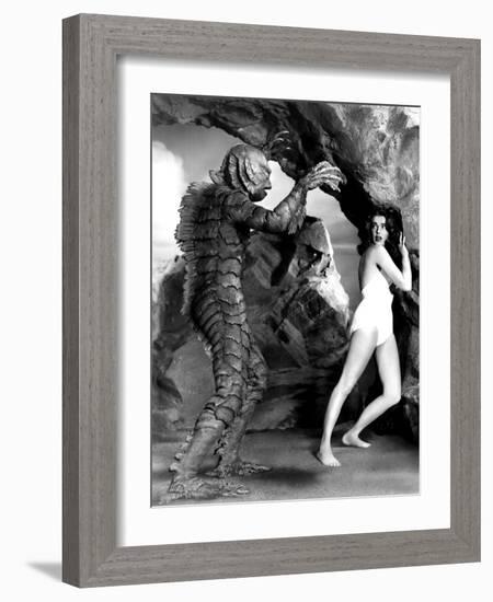 The Creature From The Black Lagoon, Ben Chapman, Julie Adams, 1954-null-Framed Photo