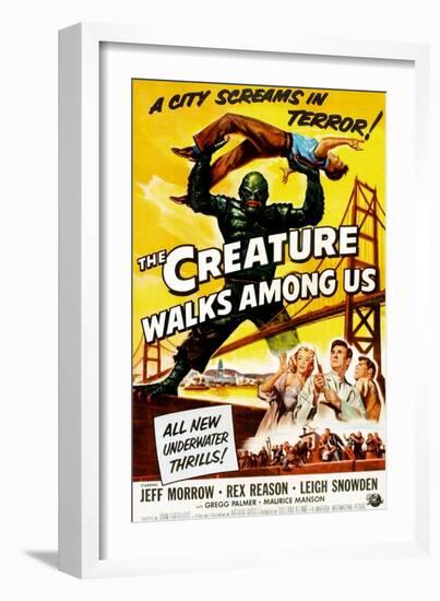 The Creature Walks Among Us, 1956-null-Framed Premium Giclee Print