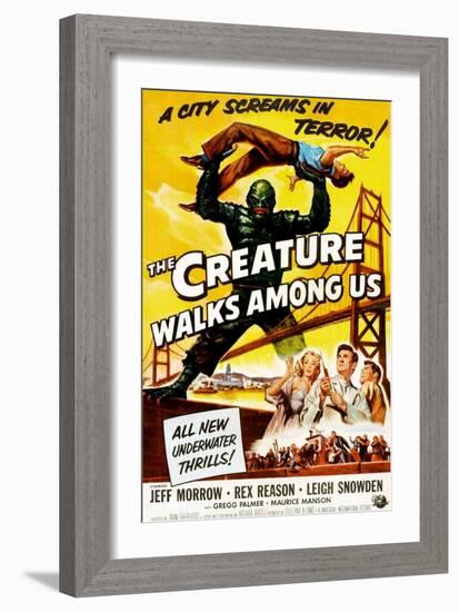 The Creature Walks Among Us, 1956-null-Framed Art Print