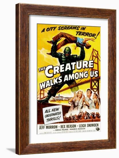 The Creature Walks Among Us, 1956-null-Framed Art Print