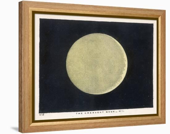 The Crescent Moon, a Close Up-Charles F. Bunt-Framed Stretched Canvas