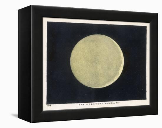 The Crescent Moon, a Close Up-Charles F. Bunt-Framed Stretched Canvas