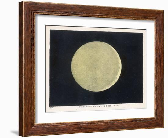 The Crescent Moon, a Close Up-Charles F. Bunt-Framed Art Print