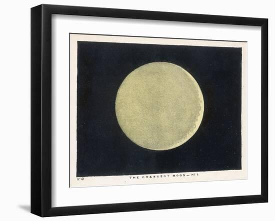 The Crescent Moon, a Close Up-Charles F. Bunt-Framed Art Print