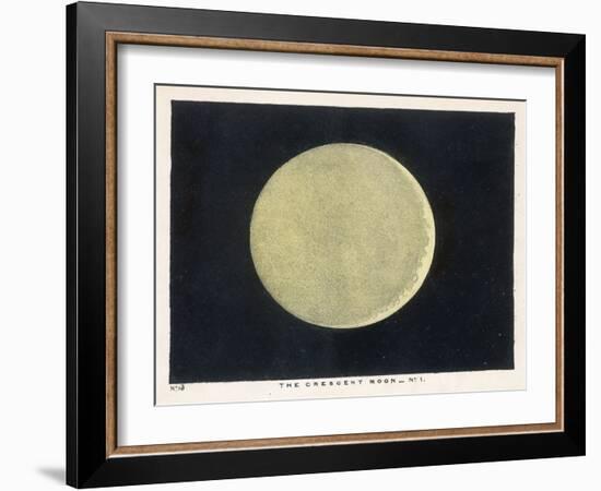 The Crescent Moon, a Close Up-Charles F. Bunt-Framed Art Print