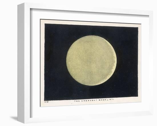 The Crescent Moon, a Close Up-Charles F. Bunt-Framed Art Print