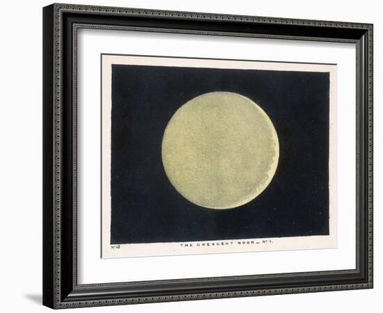 The Crescent Moon, a Close Up-Charles F. Bunt-Framed Art Print