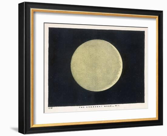 The Crescent Moon, a Close Up-Charles F. Bunt-Framed Art Print