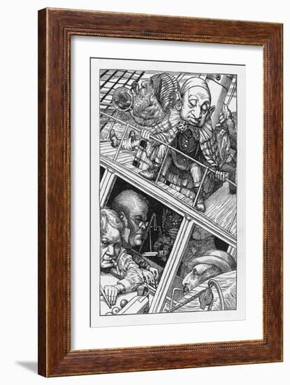 The Crew During the Voyage-Henry Holiday-Framed Art Print