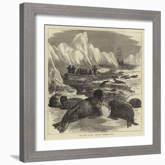 The Crew of the Pandora Shooting Seals-null-Framed Giclee Print