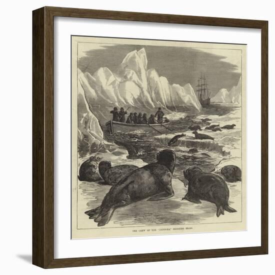 The Crew of the Pandora Shooting Seals-null-Framed Giclee Print