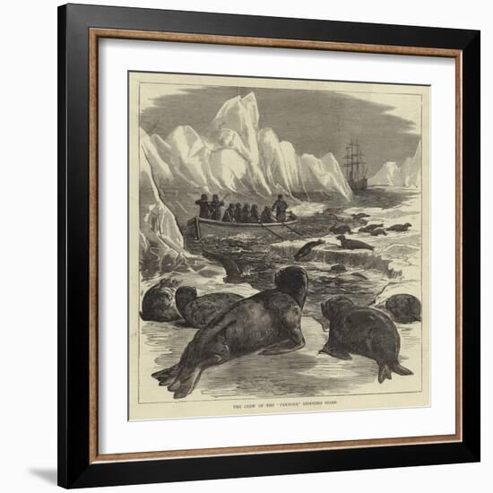 The Crew of the Pandora Shooting Seals-null-Framed Giclee Print