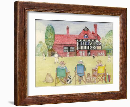 The Cricket Match-Gillian Lawson-Framed Giclee Print